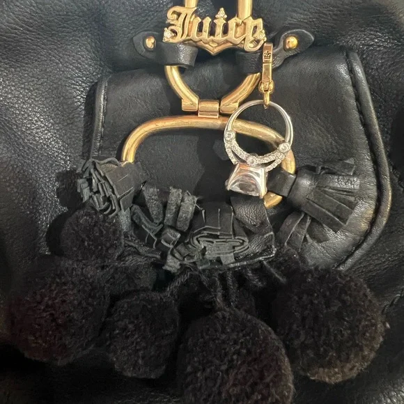 Juicy Couture Black and Gold Hobo Bag with Soft Leather - Picture 3 of 15